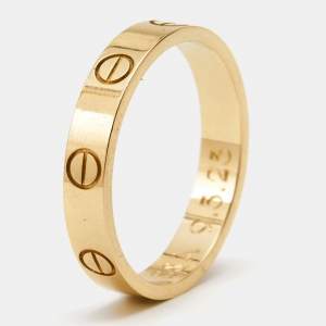 Pre Owned Cartier Love 18k Yellow Gold Wedding Band Ring Size 55