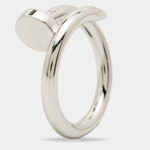 Pre Owned Cartier Juste un Clou 18K White Gold Ring Size 51