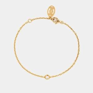 Pre Owned Cartier D'Amour Diamond 18k Yellow Gold Small Model Bracelet