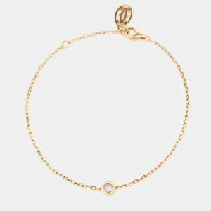 Pre Owned Cartier D'amour Pink Sapphire 18k Rose Gold Bracelet