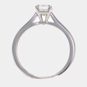 Cartier 1895 Wedding Band Platinum Diamond Ring EU 49