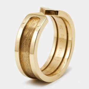 Pre Owned Cartier C De Cartier 18k Yellow Gold Ring Size 51