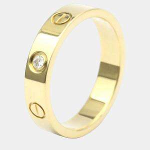 Pre Owned Cartier Love 18K Yellow Gold Diamond Ring EU 51