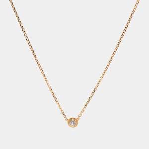 مملوكة مسبقًا Cartier d'Amour Diamond 18k Yellow Gold XS Model Necklace