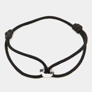 مملوكة مسبقًا Cartier Love Charity Diamonds 18k White Gold Adjustable Cord Bracelet