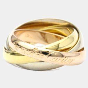 Pre Owned Cartier Les Must de Cartier 18K Yellow Rose and White Gold Ring EU 50