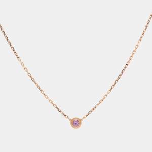 مملوكة مسبقًا Cartier d'Amour Pink Sapphire 18k Rose Gold Necklace