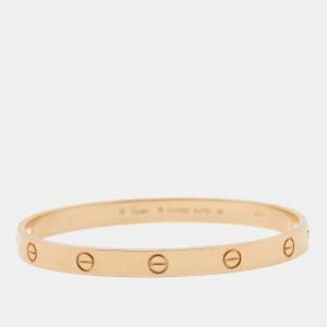 مملوكة مسبقًا Cartier Love 18k Rose Gold Bracelet 19