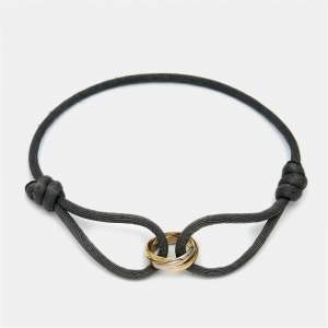 Pre Owned Cartier Trinity 18k Three Tone Gold Cord Bracelet