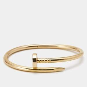 Pre Owned Cartier Juste Un Clou 18k Yellow Gold Bracelet 16
