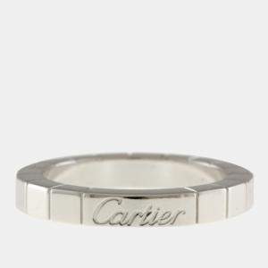 Cartier 18K White Gold Lanieres Band Ring EU 48
