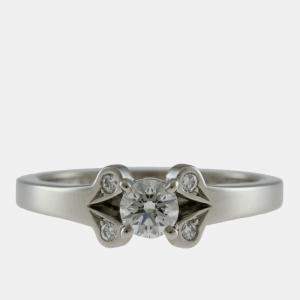 Cartier Platinum and Diamond Ballerine Engagement Ring EU 47