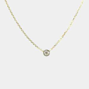 مملوكة مسبقًا Cartier 18K Yellow Gold and Diamond D'amour Pendant Necklace