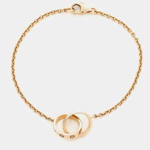 مملوكة مسبقًا Cartier Love Interlocking Loops 18k Rose Gold Bracelet