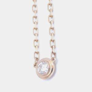 Cartier 18K Rose Gold and Diamond D'amour Pendant Necklace