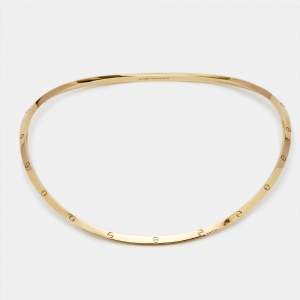 Pre Owned Cartier Love 18k Yellow Gold Collar Necklace