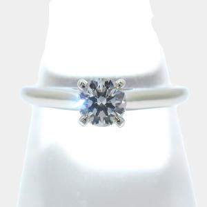 Cartier 950 Platinum 0.23 ctw Diamond Platinum 1895 Solitaire Engagement Ring Size 49