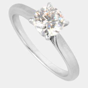 Cartier Platinum and 0.64ct Diamond 1895 Solitaire Ring