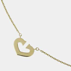 Cartier 18K Yellow Gold Heart C de Cartier Pendant Necklace