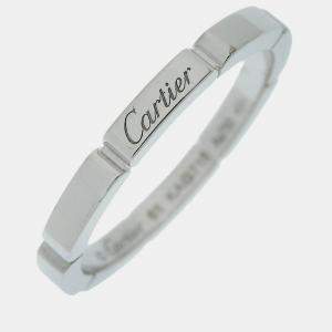 Cartier 18K White Gold Lanieres Band Ring EU 61