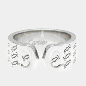 Cartier Platinum C De Cartier Band Ring EU 50