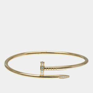 Cartier 18K Rose Gold, Diamond Juste Un Clou Bracelet