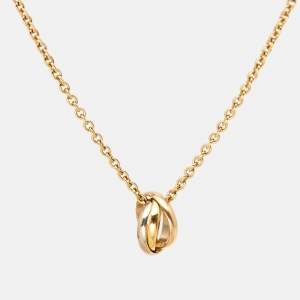 Pre Owned Cartier Trinity 18k Three Tone Gold Necklace