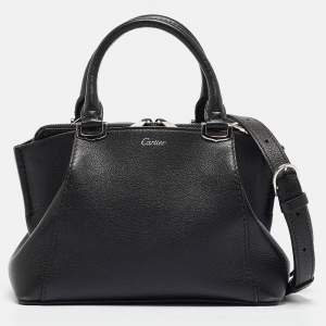 Cartier Black Leather Mini C de Cartier Satchel