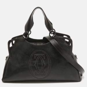 Cartier Dark Brown Leather Marcello de Cartier Bag