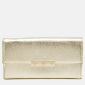 Cartier Pale Gold Leather Love Continental Wallet