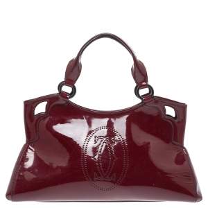 مملوكة مسبقًا Cartier Red Patent Leather Small Marcello De Cartier Bag