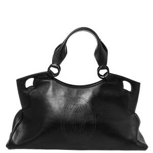 Cartier Black Leather Marcello De Cartier Bag