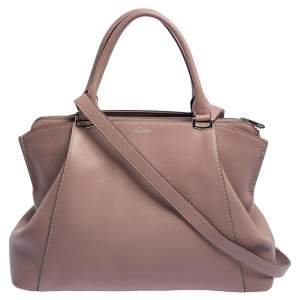 Pre Owned حقيبة ساتشل كارتييه C دو كارتييه جلد وردي متوسطة