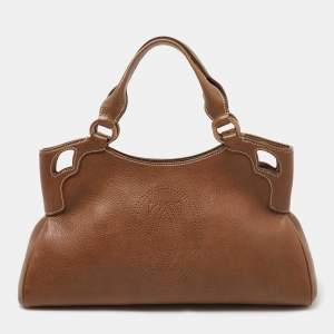 Pre Owned Cartier Brown Leather Medium Marcello de Cartier Bag