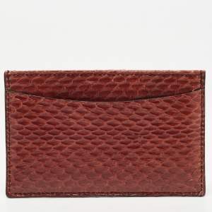 Cartier Brown Python Card Holder