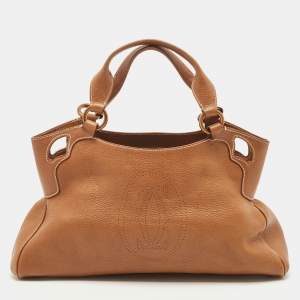 Cartier Brown Leather Marcello De Cartier Satchel