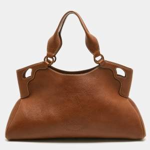 Cartier Brown Leather Medium Marcello de Cartier Bag