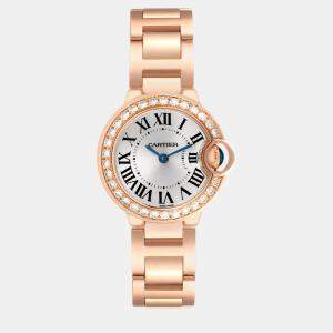 Cartier Ballon Bleu Rose Gold Diamond Small Ladies Watch 29.0 mm