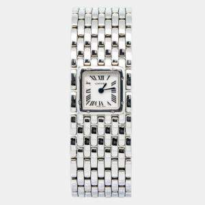 Cartier Panthere Ruban W61001T9 Quartz Mother of Pearl Stainless Steel Women's Wristwatch 21 mm