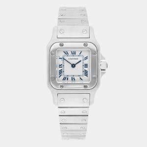 Cartier Santos Galbee W20056D6 Quartz Silver Stainless Steel Women's Wristwatch 24 mm
