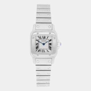 Cartier Santos Galbee W20056D6/1565 Quartz Silver Stainless Steel Women's Wristwatch 24 mm
