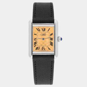 Cartier Must de Tank 2416 Quartz Silver Women's Wristwatch 22 mm