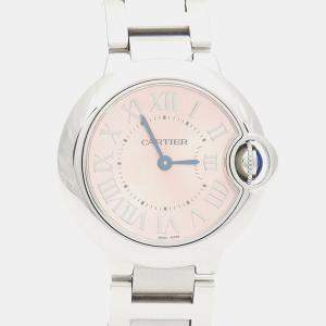 مملوكة مسبقًا Cartier Ballon Bleu W6920038 Quartz Stainless Steel Women's Wristwatch 28 mm