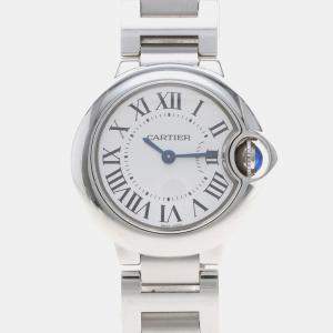 Pre Owned Cartier Ballon Bleu W69010Z4 Quartz Stainless Steel Women's Wristwatch 28 mm