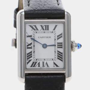 Pre Owned Cartier Tank Must WSTA0042 Quartz Stainless Steel Women's Wristwatch 22 mm