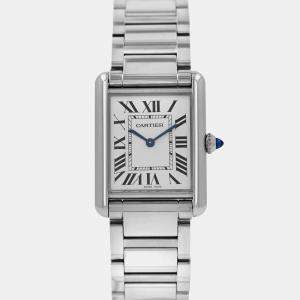 Pre Owned Cartier Tank Solo 4323 Quartz Stainless Steel Women's Wristwatch 25.5 mm