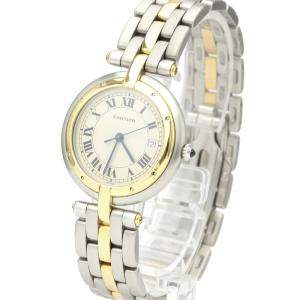 مملوكة مسبقًا Cartier Silver 18K Yellow Gold And Stainless Steel Panthere Vendome Quartz Women's Wristwatch 29 MM