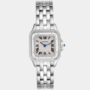 Cartier Panthere Small Silver Dial Steel Ladies Watch W25033P5