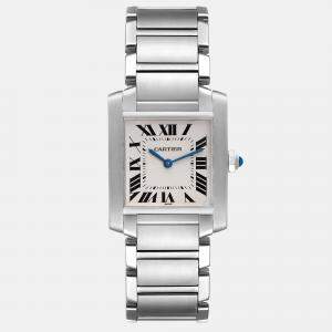 Cartier Tank Francaise Midsize Steel Ladies Watch WSTA0005 25.0 X 30.0 mm