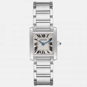 Cartier Tank Francaise White Gold Quartz Ladies Watch W50012S3 20 x 25 mm